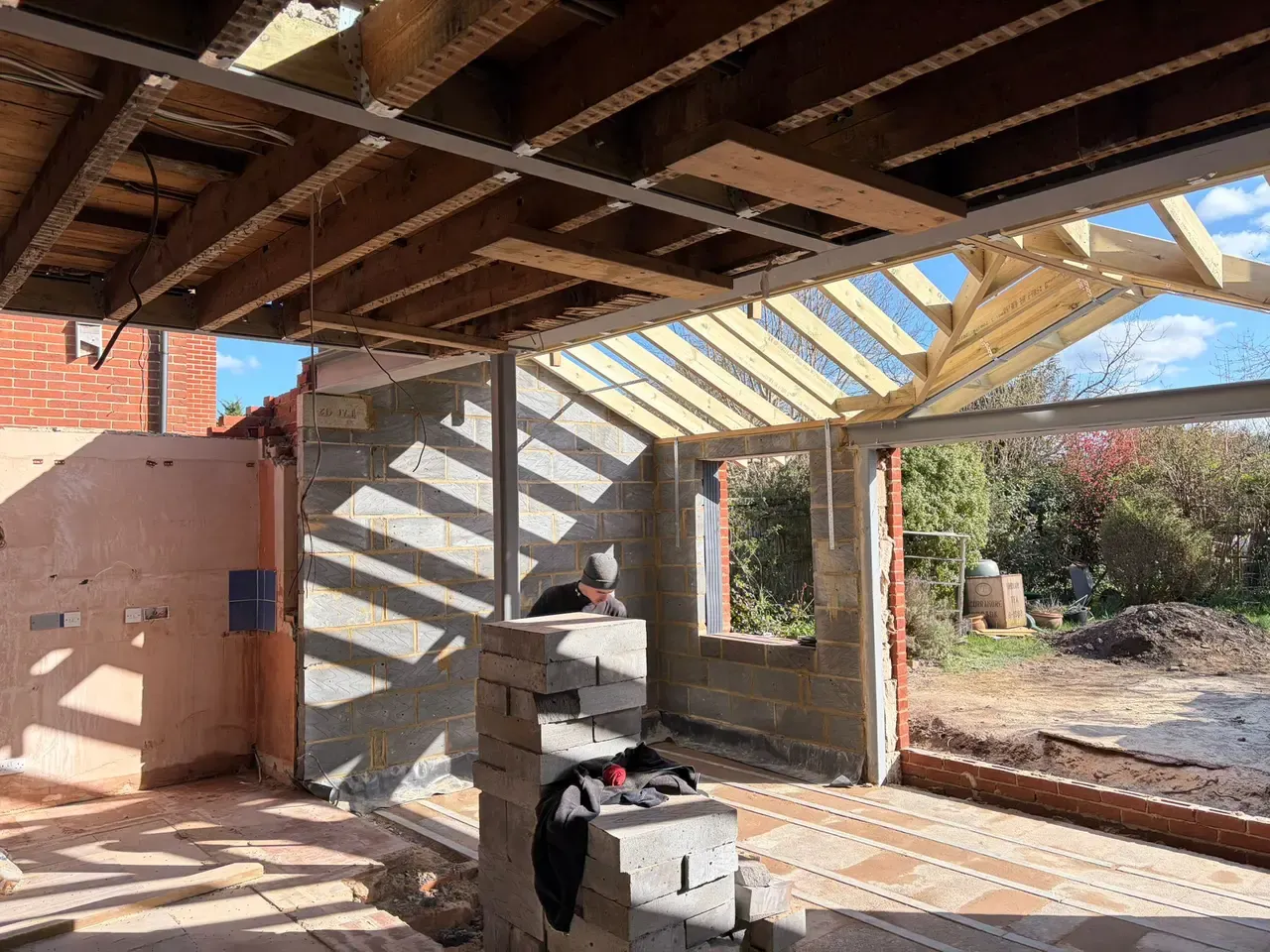 Rear Extension — Steel & Masonry — site photo 2