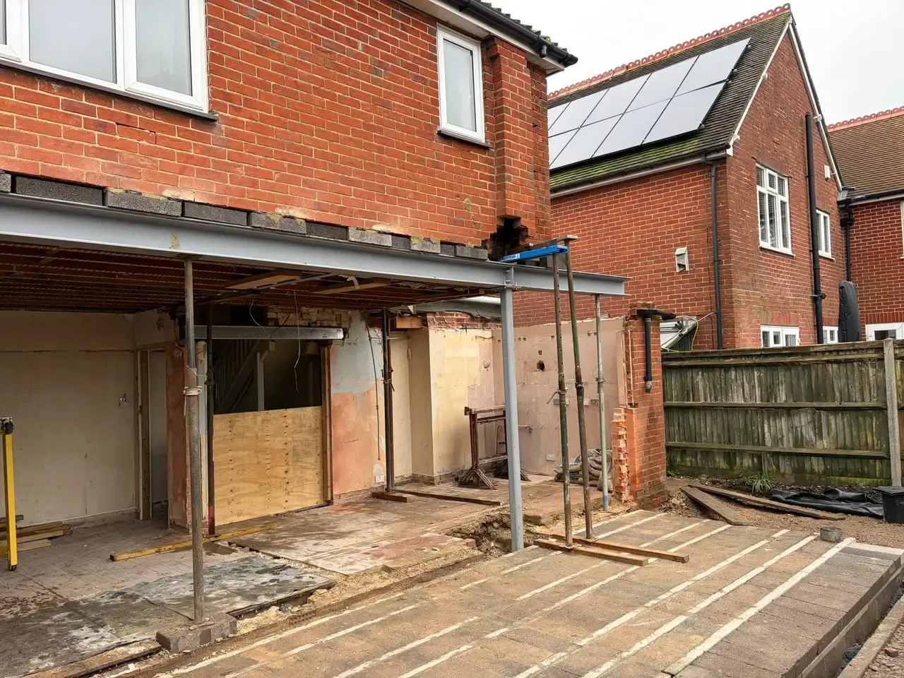 Rear Extension — Steel & Masonry — site photo 3