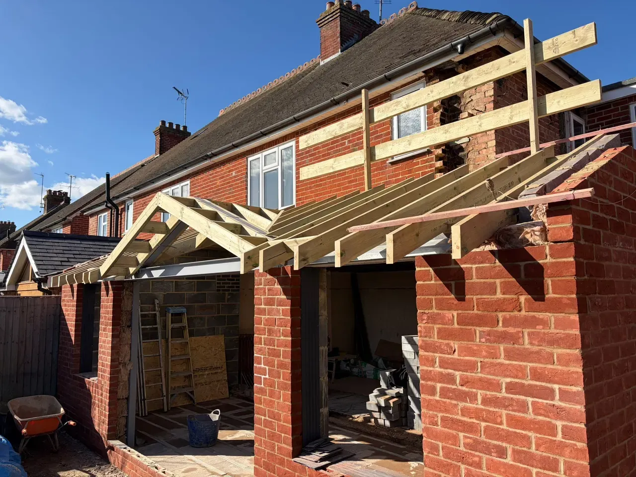 Rear Extension — Steel & Masonry — site photo 5