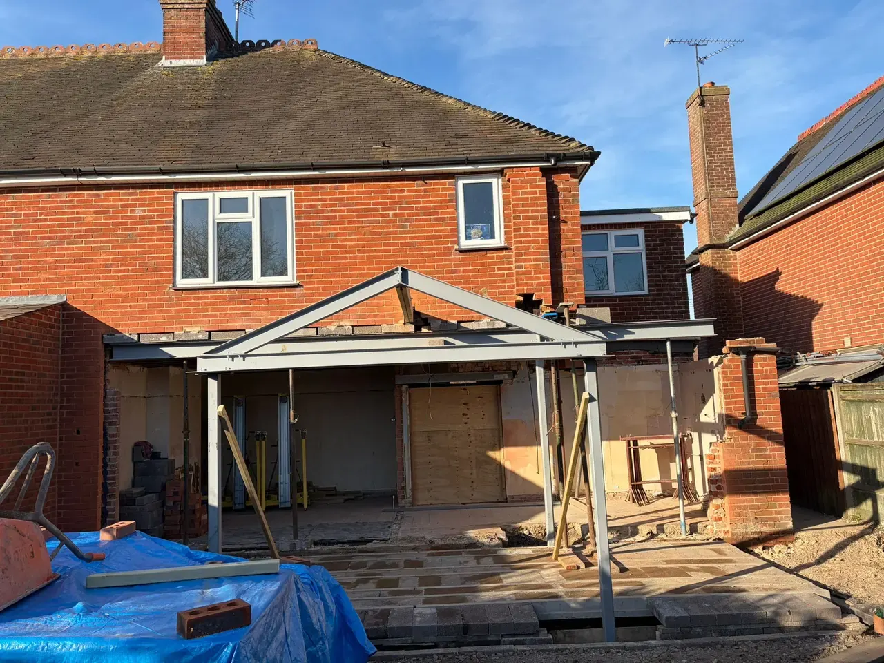Rear Extension — Steel & Masonry — site photo 6