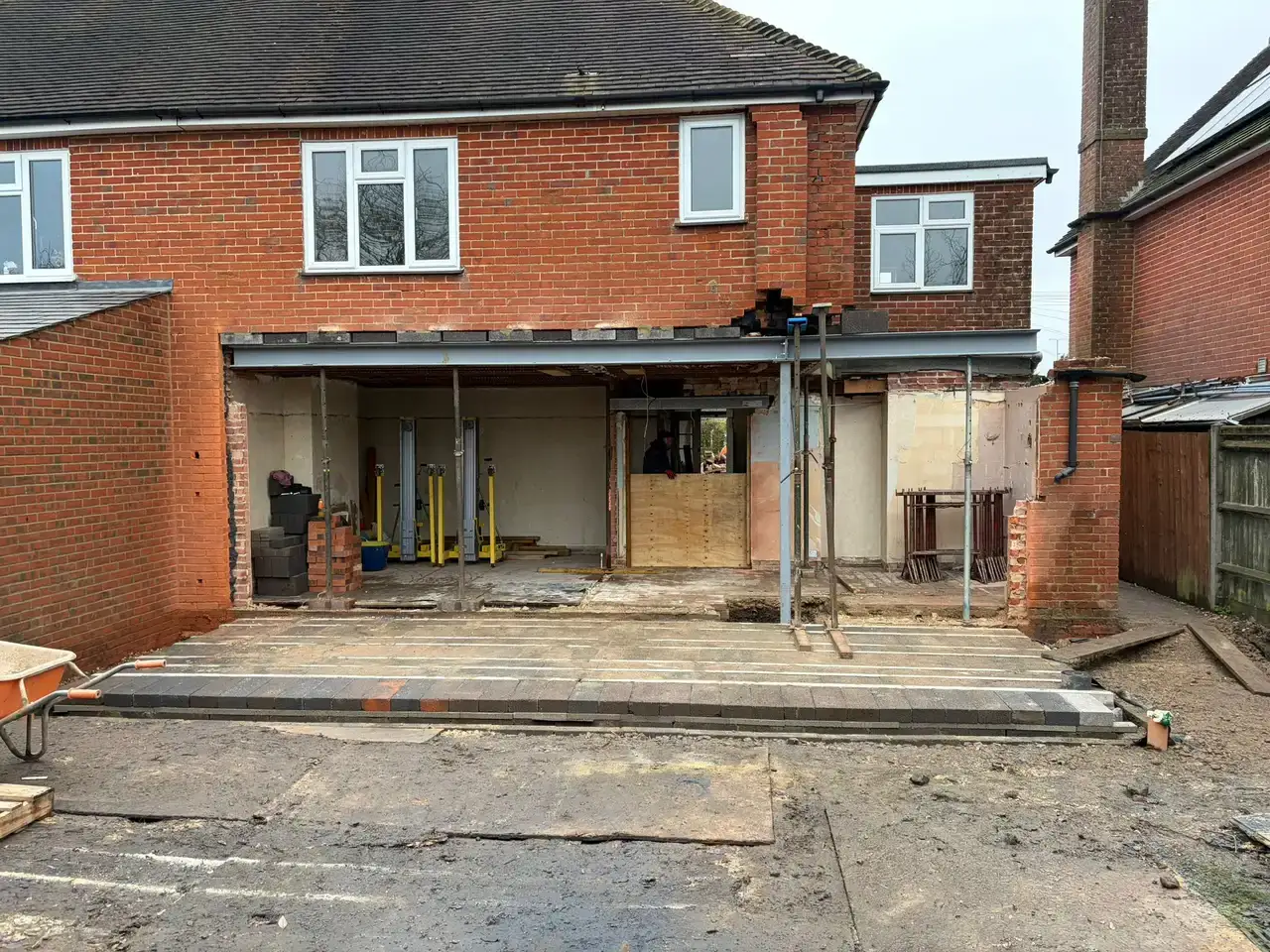 Rear Extension — Steel & Masonry — site photo 7