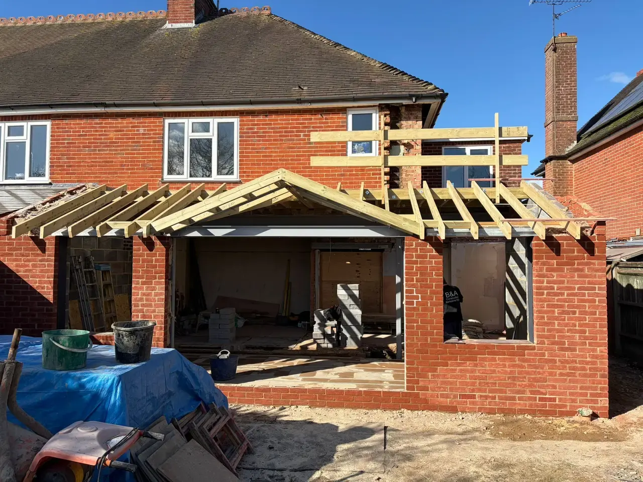 Rear Extension — Steel & Masonry — site photo 8