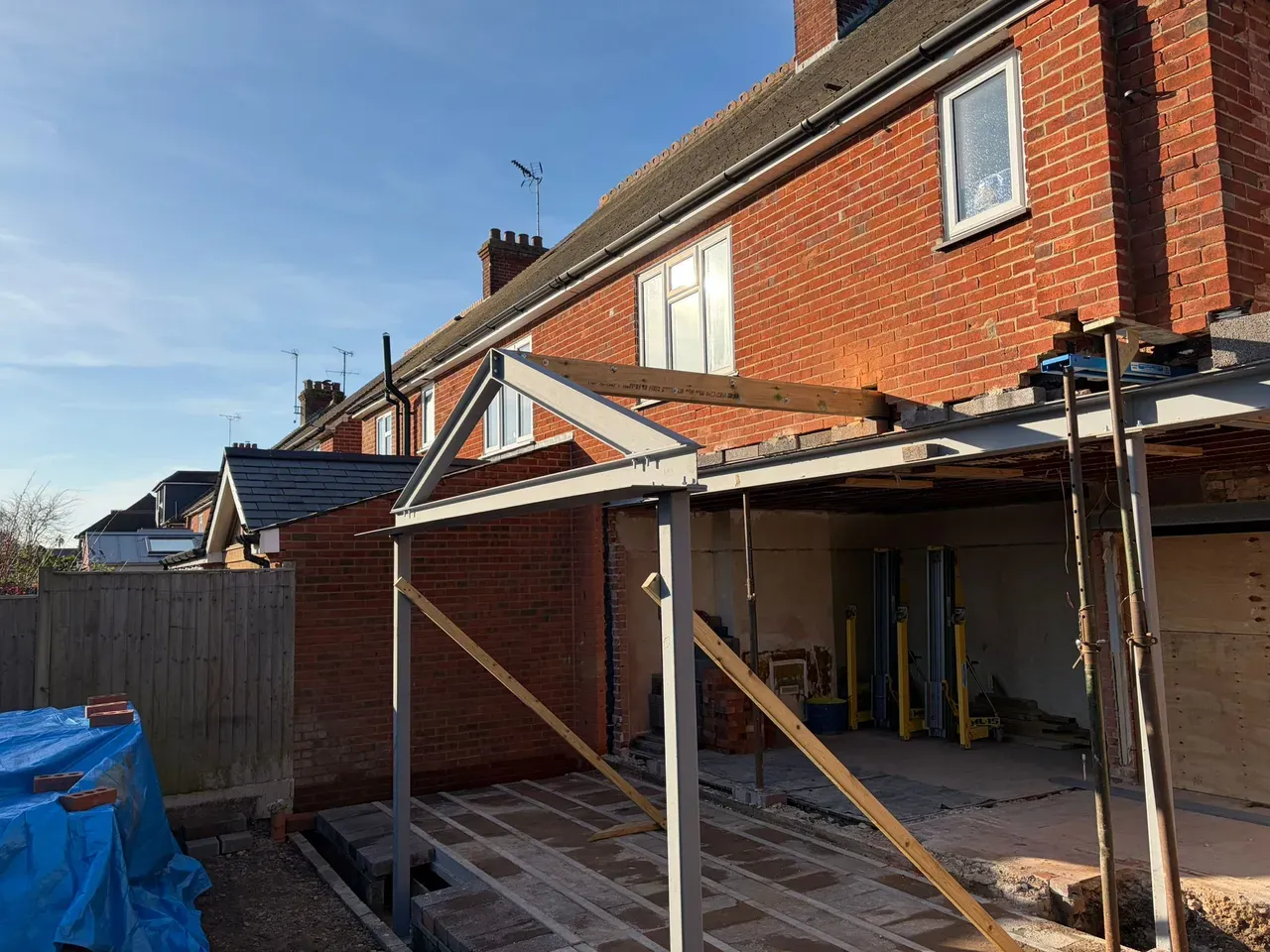Rear Extension — Steel & Masonry — site photo 9